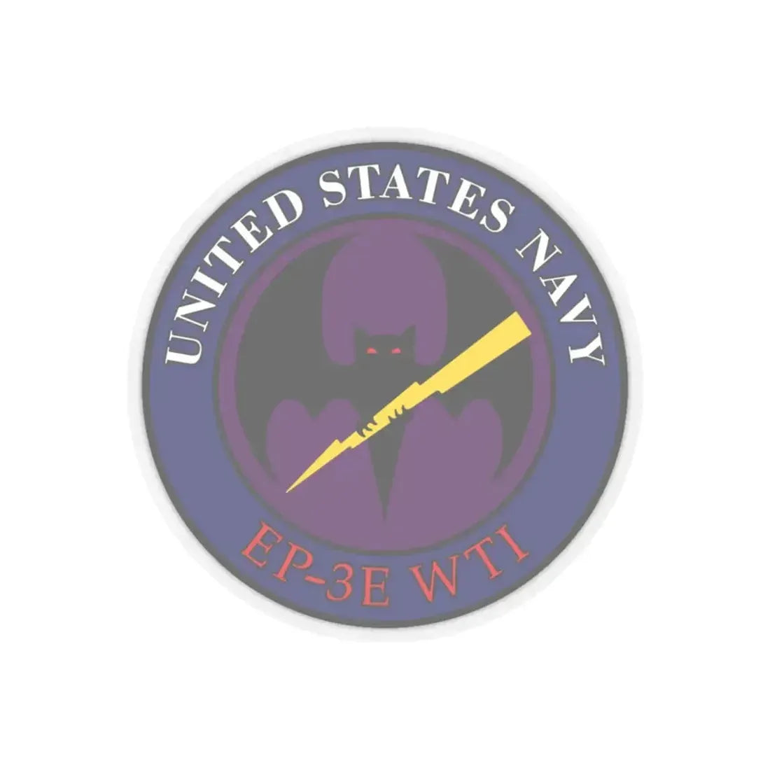 EP 3E WTI Weapons Tactics Instructor (U.S. Navy) STICKER Vinyl Kiss-Cut Decal 6 Inch Transparent - The Sticker Space
