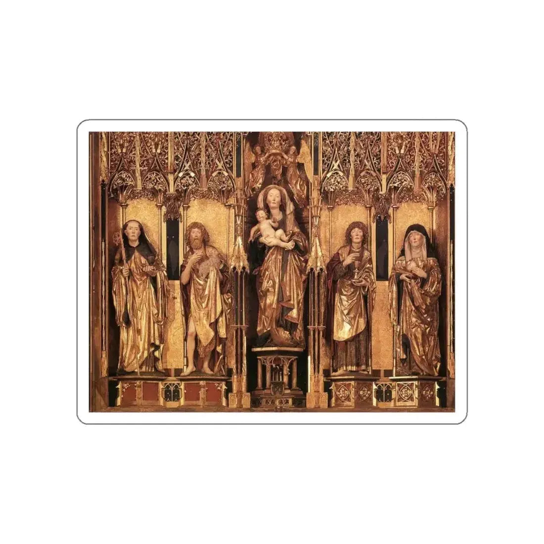 ERHART, Michael - Altarpiece (central section) (Artwork) STICKER Vinyl Die-Cut Decal - The Sticker Space