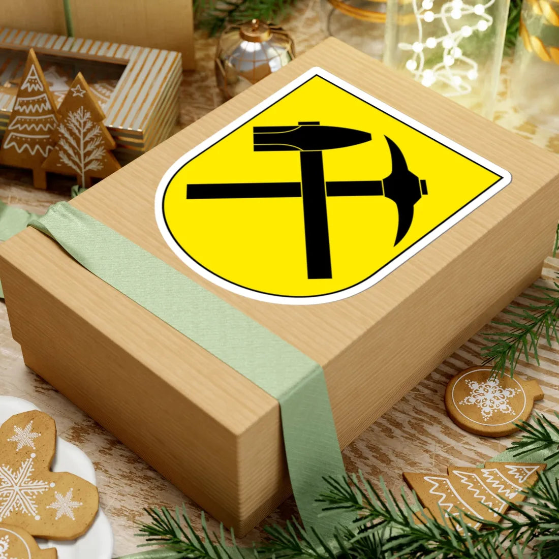 Erschwil-blazon (Switzerland) (Coat of Arms) STICKER Vinyl Kiss-Cut Decal - The Sticker Space