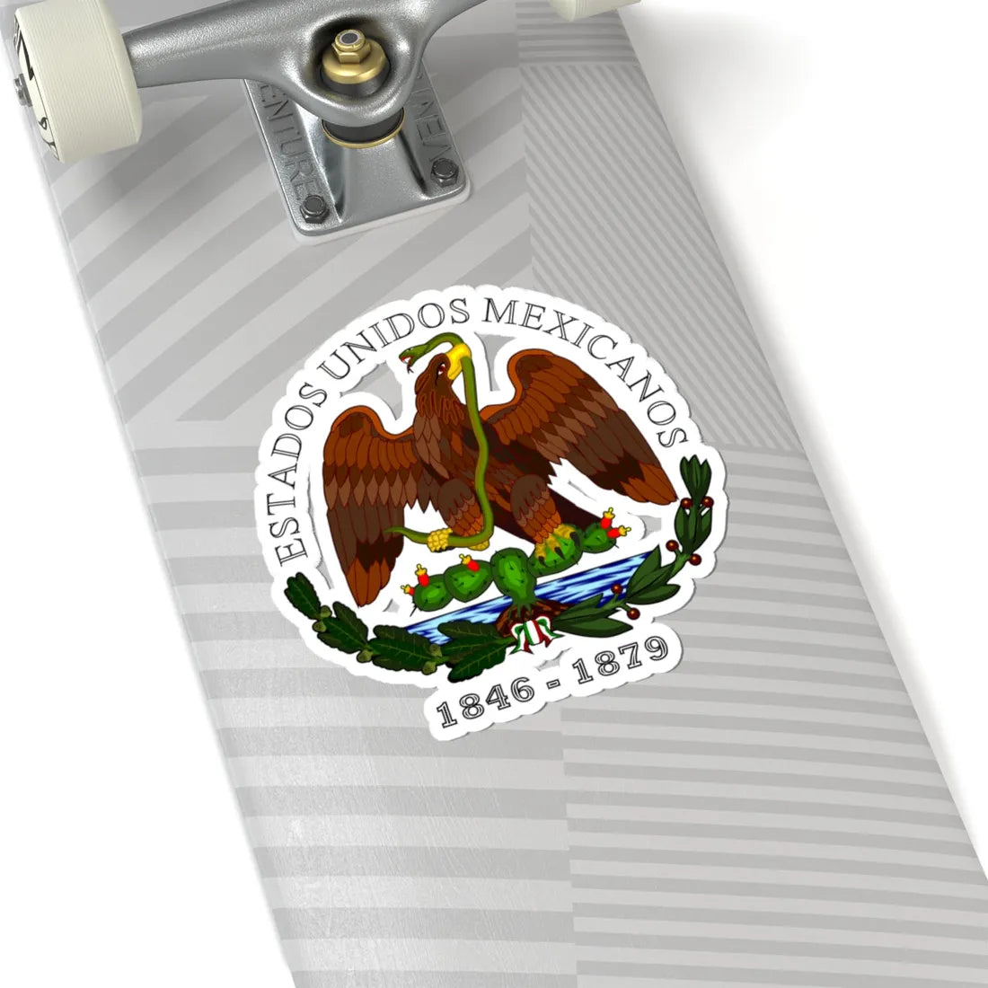 Esc Mex 1846 a 1879 EUM (Mexico) (Coat of Arms) STICKER Vinyl Kiss-Cut Decal - The Sticker Space