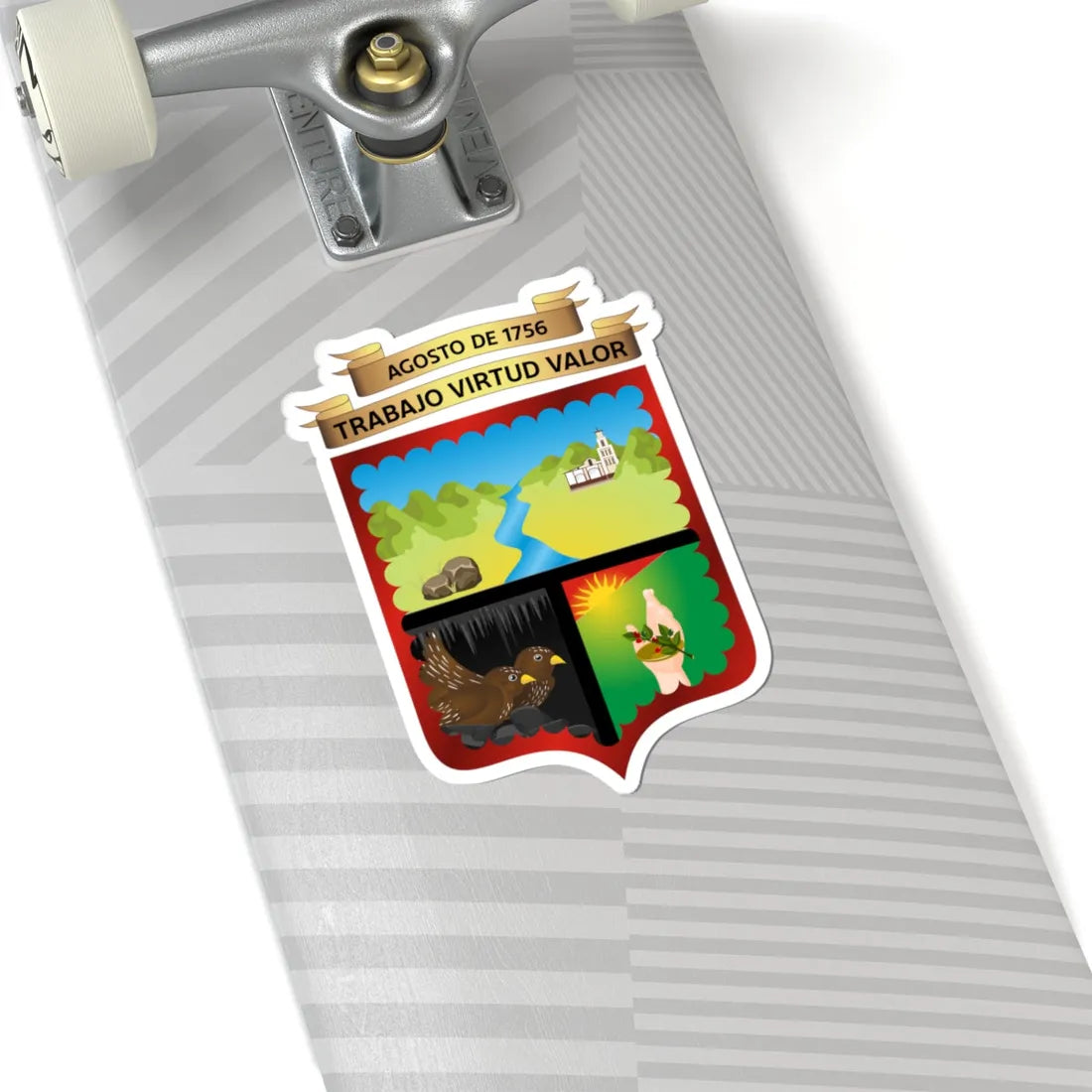 Escudo de Acevedo Huila (Colombia) (Coat of Arms) STICKER Vinyl Kiss-Cut Decal - The Sticker Space