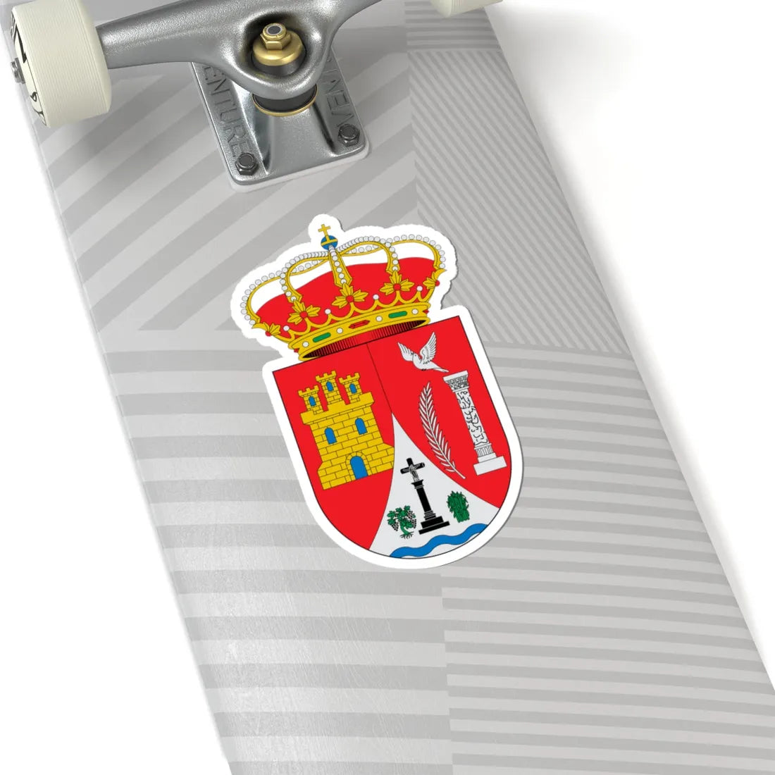 Escudo de Adrada de Haza Burgos (Spain) (Coat of Arms) STICKER Vinyl Kiss-Cut Decal - The Sticker Space