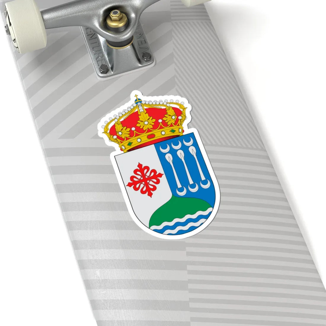 Escudo de Agudo (Spain) (Coat of Arms) STICKER Vinyl Kiss-Cut Decal - The Sticker Space