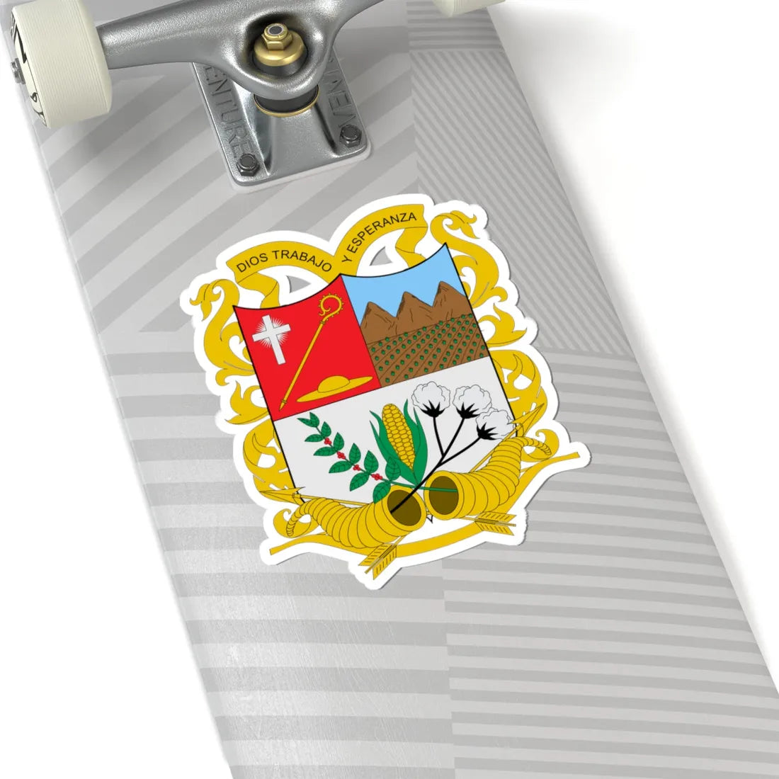 Escudo de Agustín Codazzi Cesar (Colombia) (Coat of Arms) STICKER Vinyl Kiss-Cut Decal - The Sticker Space