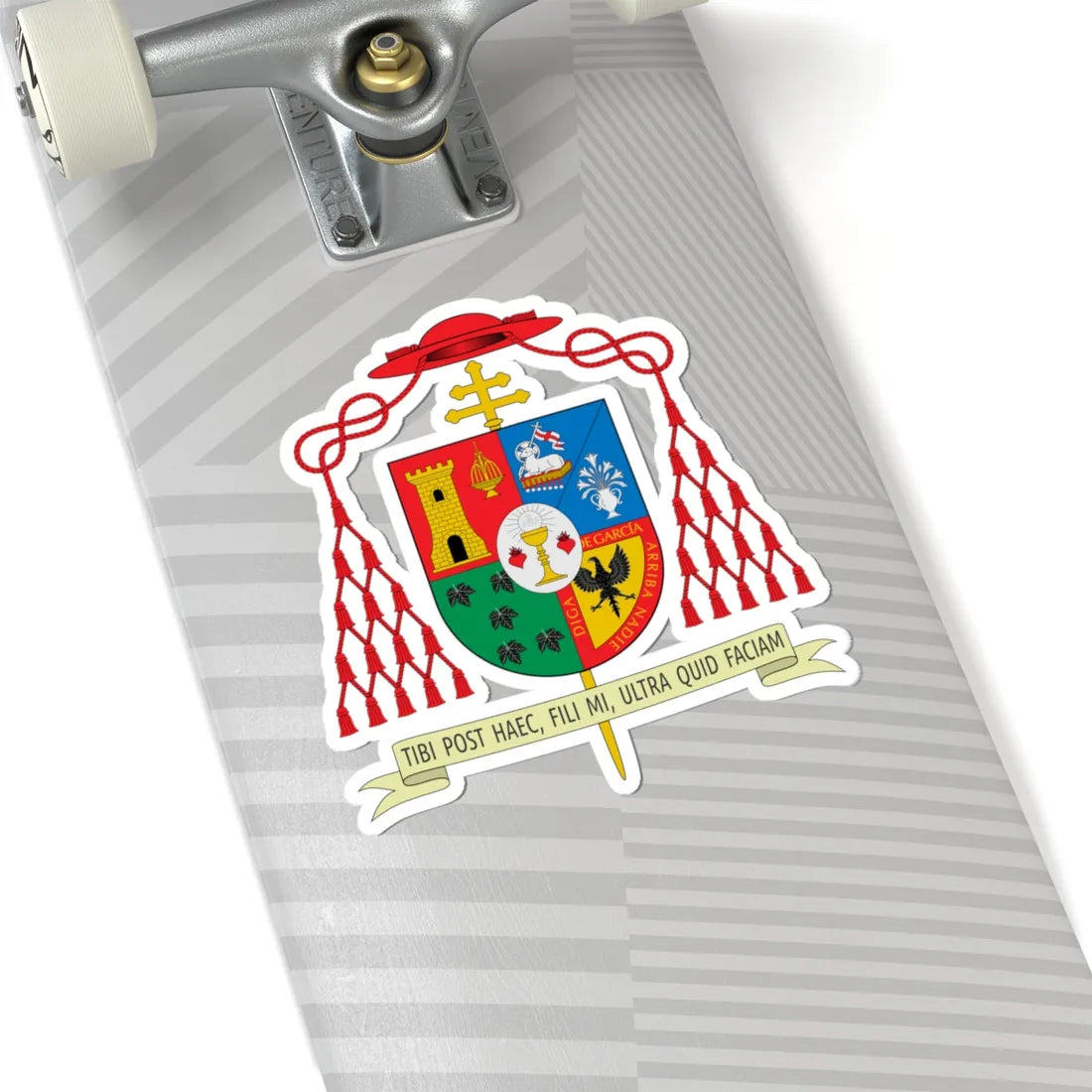 Escudo de Agustín Parrado García (Spain) (Coat of Arms) STICKER Vinyl Kiss-Cut Decal - The Sticker Space