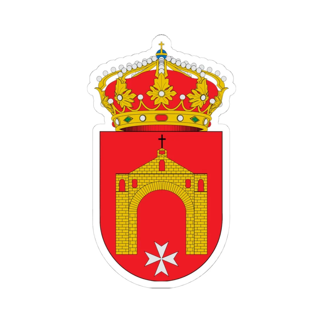 Escudo de Alberite de San Juan (Spain) (Coat of Arms) STICKER Vinyl Kiss-Cut Decal - The Sticker Space
