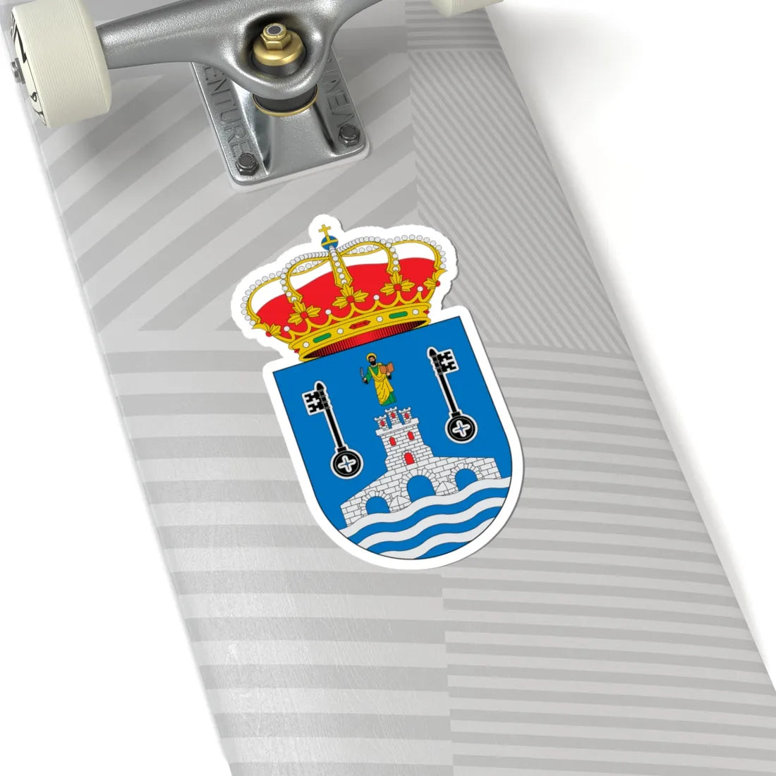 Escudo de Alcalá de Guadaíra Sevilla (Spain) (Coat of Arms) STICKER Vinyl Kiss-Cut Decal - The Sticker Space