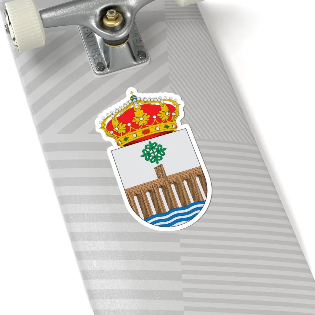 Escudo de Alcántara (Spain) (Coat of Arms) STICKER Vinyl Kiss-Cut Decal - The Sticker Space