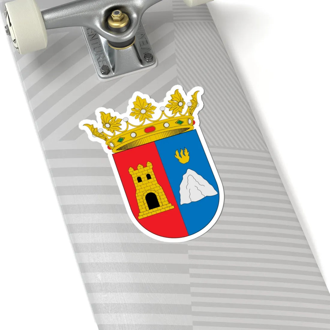 Escudo de Alcoleja (Spain) (Coat of Arms) STICKER Vinyl Kiss-Cut Decal - The Sticker Space