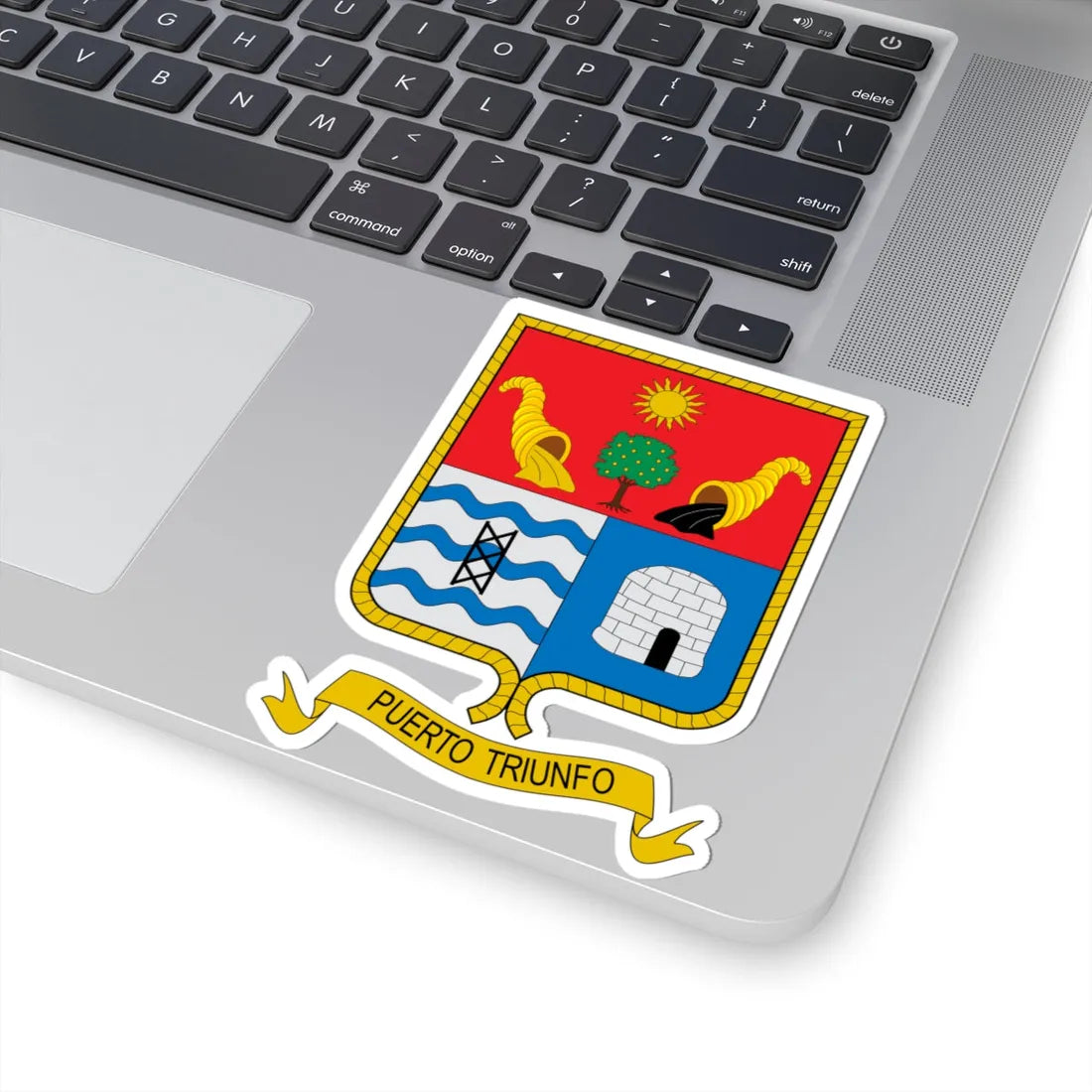 Escudo de Puerto Triunfo (Colombia) (Coat of Arms) STICKER Vinyl Kiss-Cut Decal - The Sticker Space