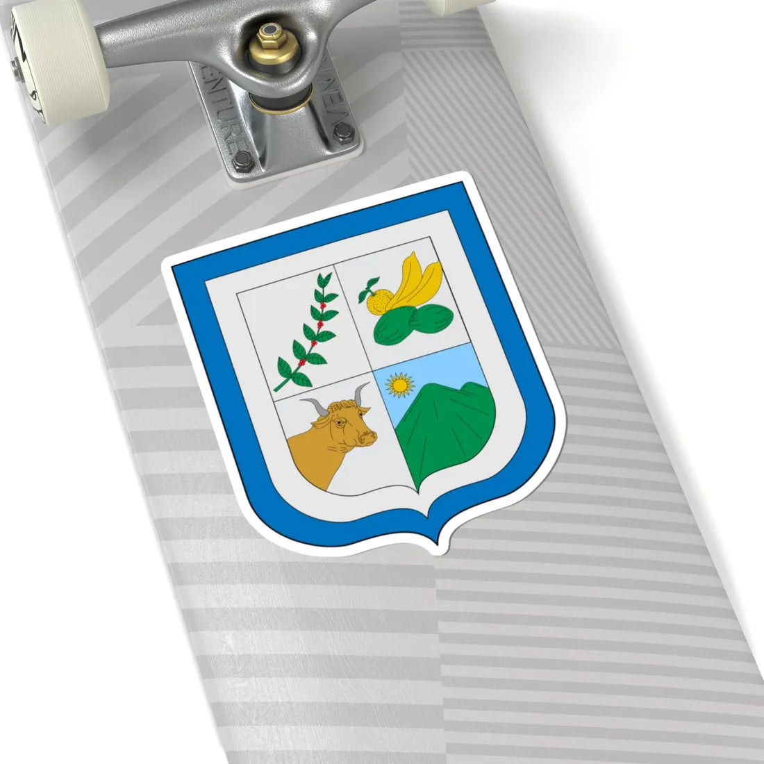 Escudo de San Francisco Cundinamarca (Colombia) (Coat of Arms) STICKER Vinyl Kiss-Cut Decal - The Sticker Space