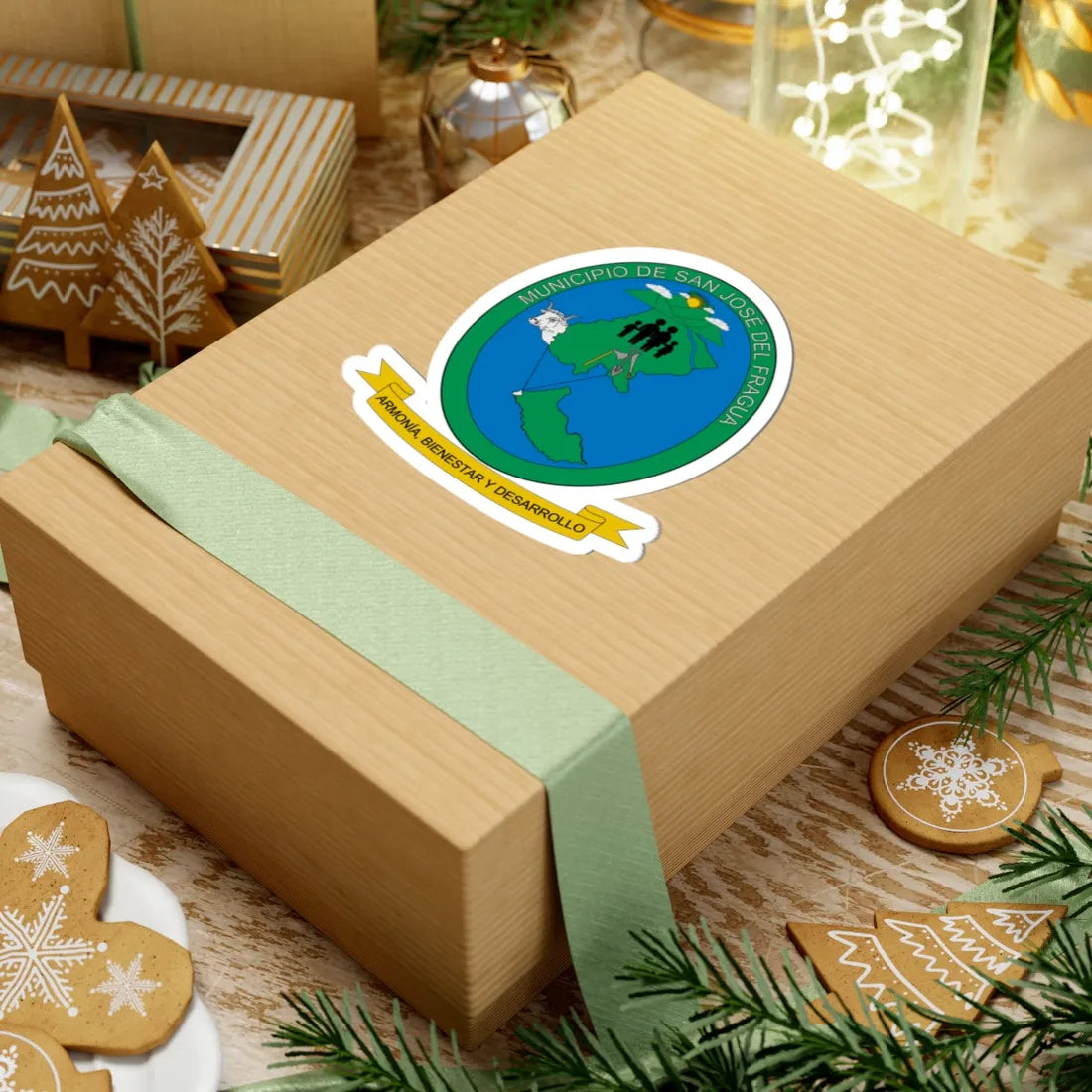 Escudo de San José del Fragua (Colombia) (Coat of Arms) STICKER Vinyl Kiss-Cut Decal - The Sticker Space