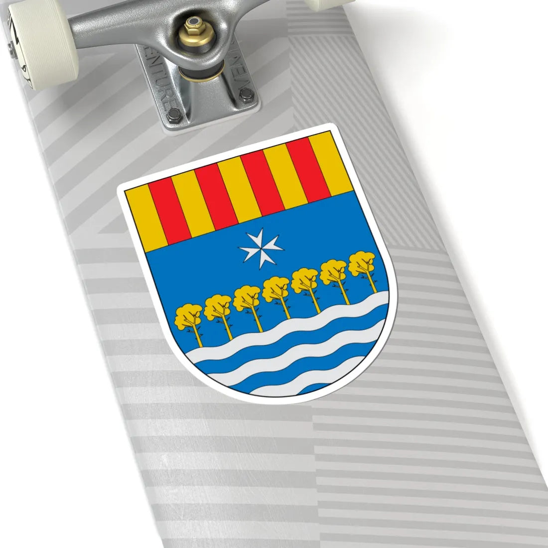 Escudo de Tivenys (Spain) (Coat of Arms) STICKER Vinyl Kiss-Cut Decal - The Sticker Space