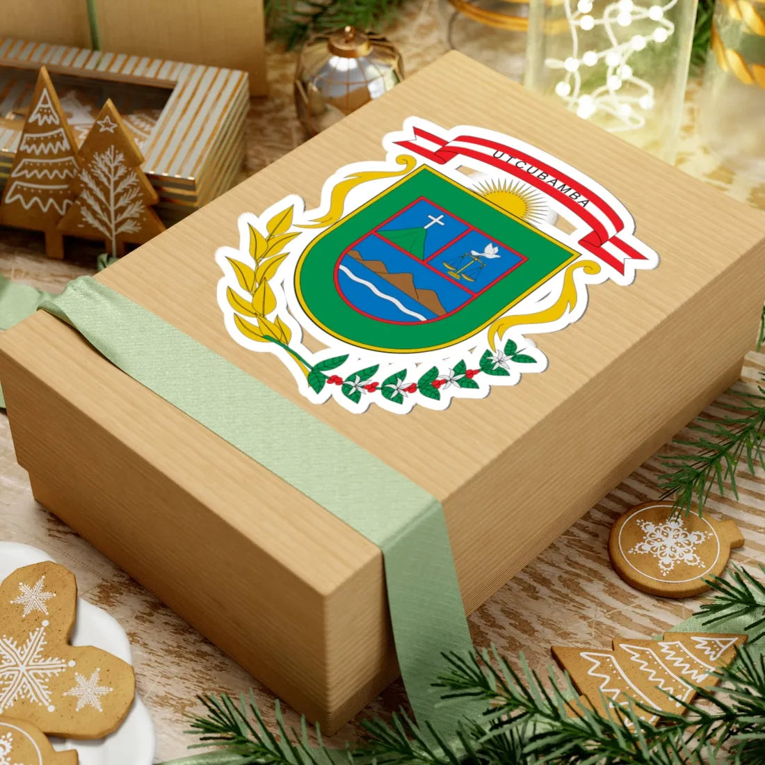 Escudo de Utcubamba (Peru) (Coat of Arms) STICKER Vinyl Kiss-Cut Decal - The Sticker Space