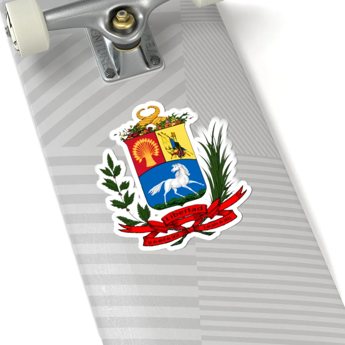 Escudo de Venezuela 1836-1863 (Venezuela) (Coat of Arms) STICKER Vinyl Kiss-Cut Decal - The Sticker Space