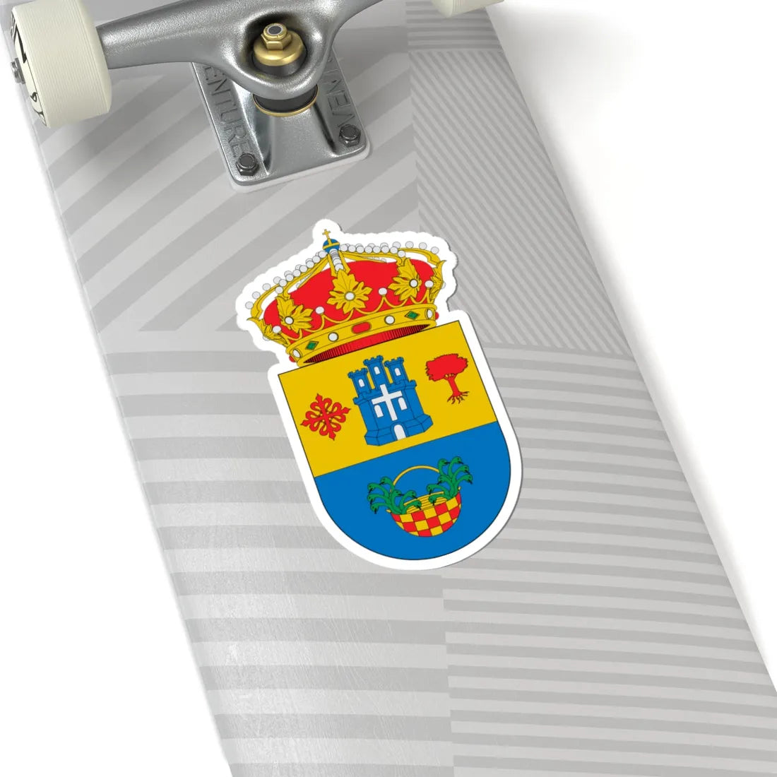 Escudo de Villalba del Alcor (Spain) (Coat of Arms) STICKER Vinyl Kiss-Cut Decal - The Sticker Space