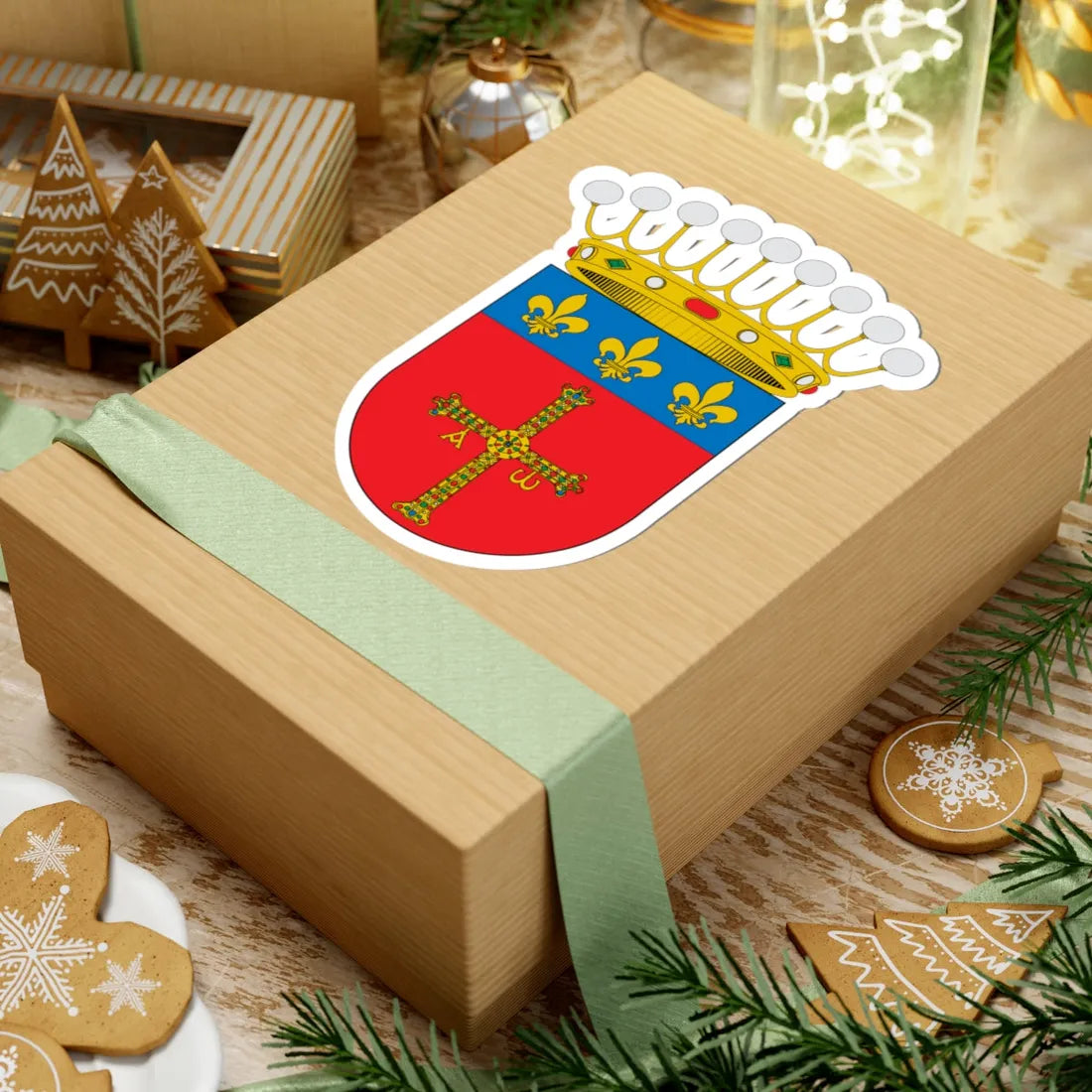 Escudo del Condado de Latores (Spain) (Coat of Arms) STICKER Vinyl Kiss-Cut Decal - The Sticker Space