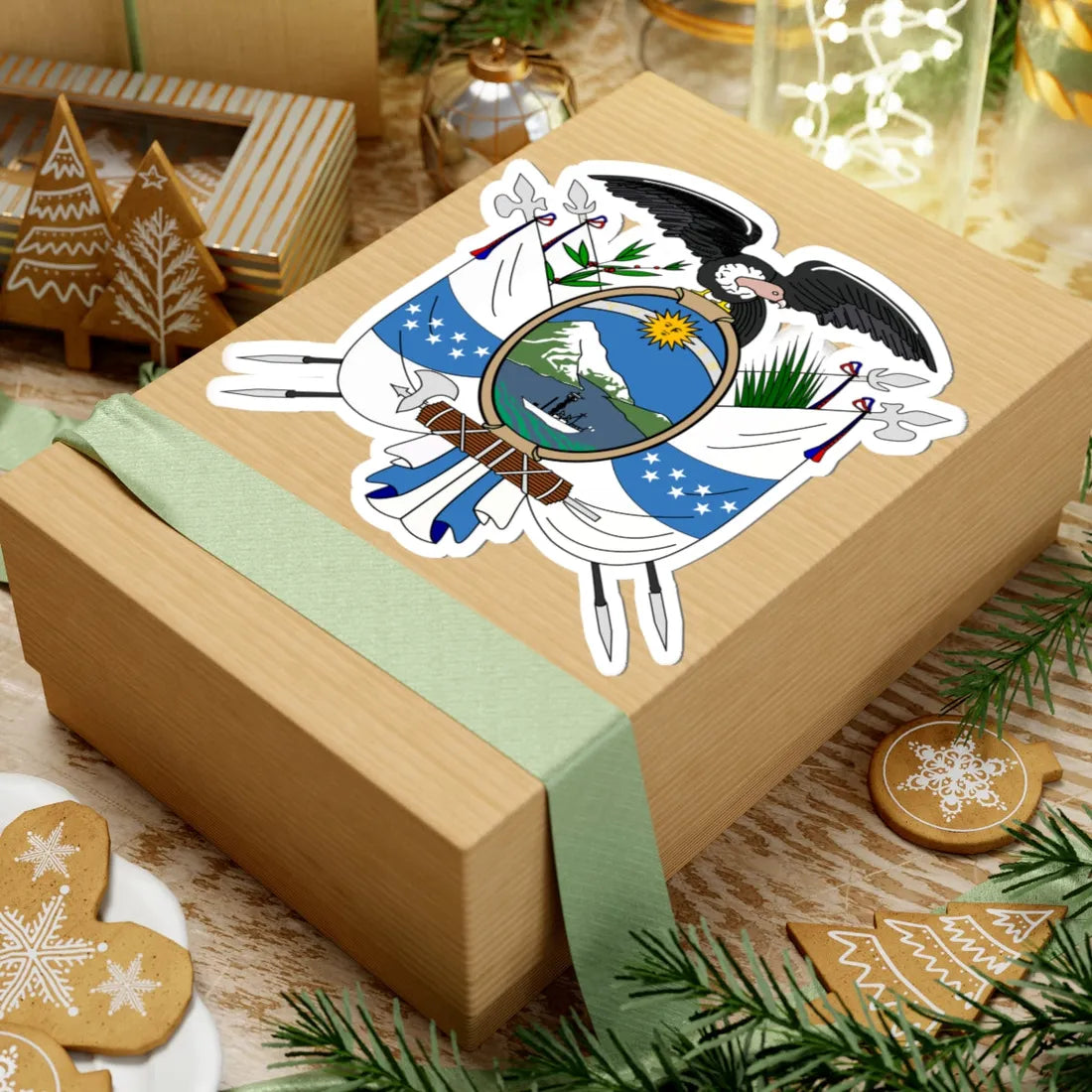 Escudo del Ecuador de 1845 (Ecuador) (Coat of Arms) STICKER Vinyl Kiss-Cut Decal - The Sticker Space