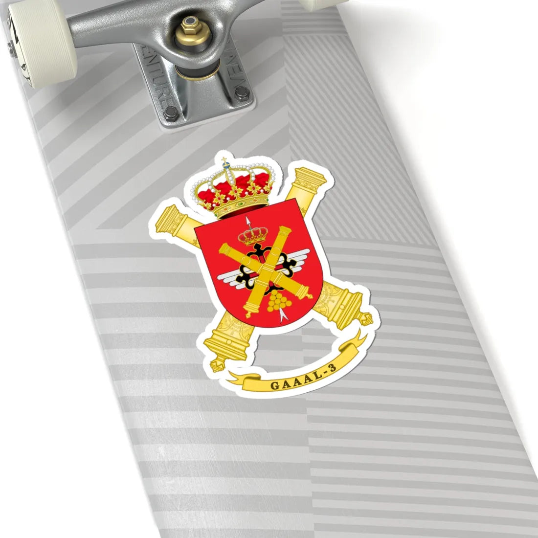 Escudo del Grupo de Artillería de Antiaérea número 3 (Spain) (Coat of Arms) STICKER Vinyl Kiss-Cut Decal - The Sticker Space