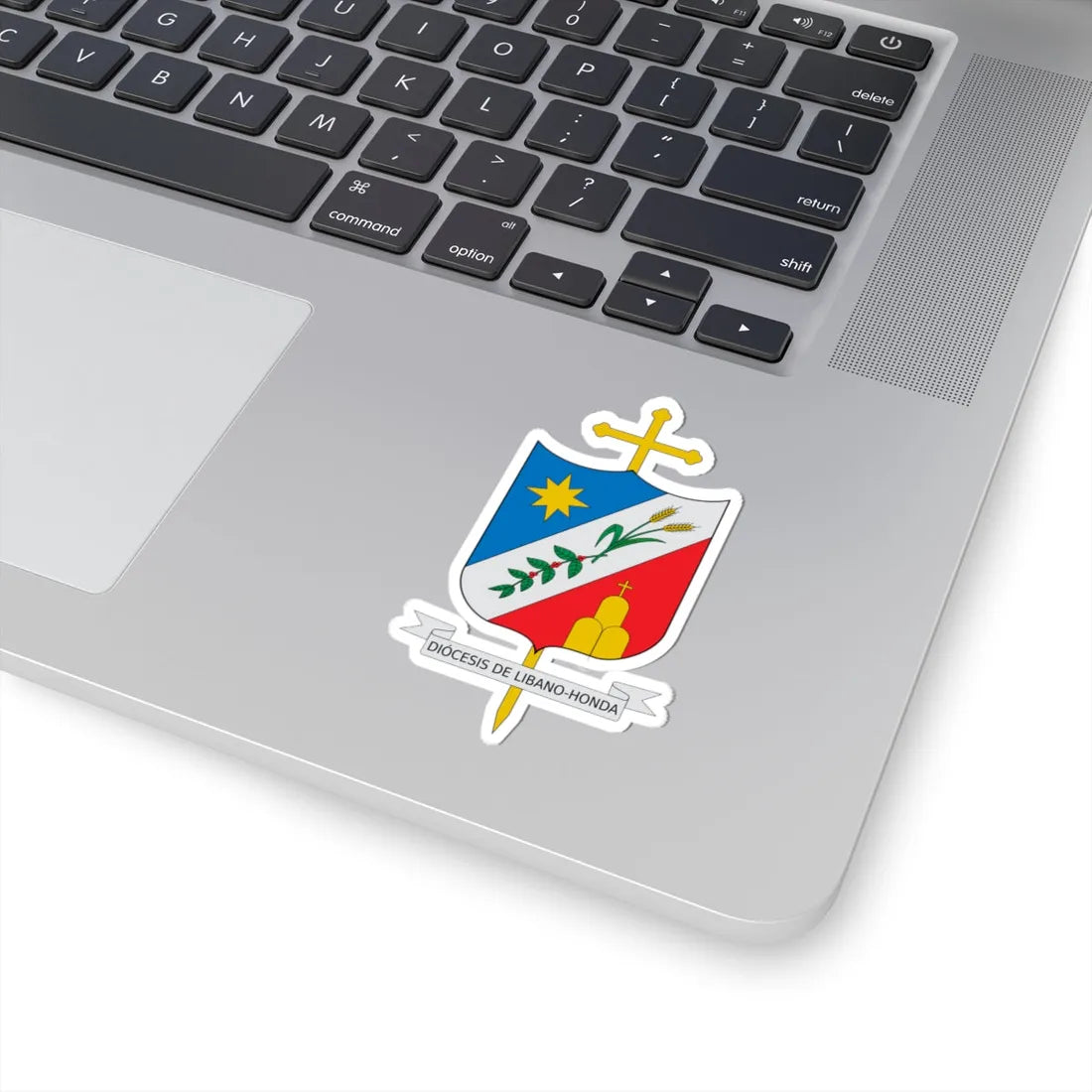 Escudo Diócesis de Líbano-Honda (Colombia) (Coat of Arms) STICKER Vinyl Kiss-Cut Decal - The Sticker Space