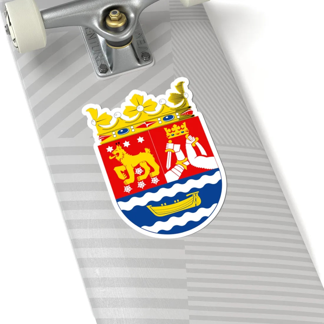 Etelä-Suomen läänin vaakuna (Finland) (Coat of Arms) STICKER Vinyl Kiss-Cut Decal - The Sticker Space
