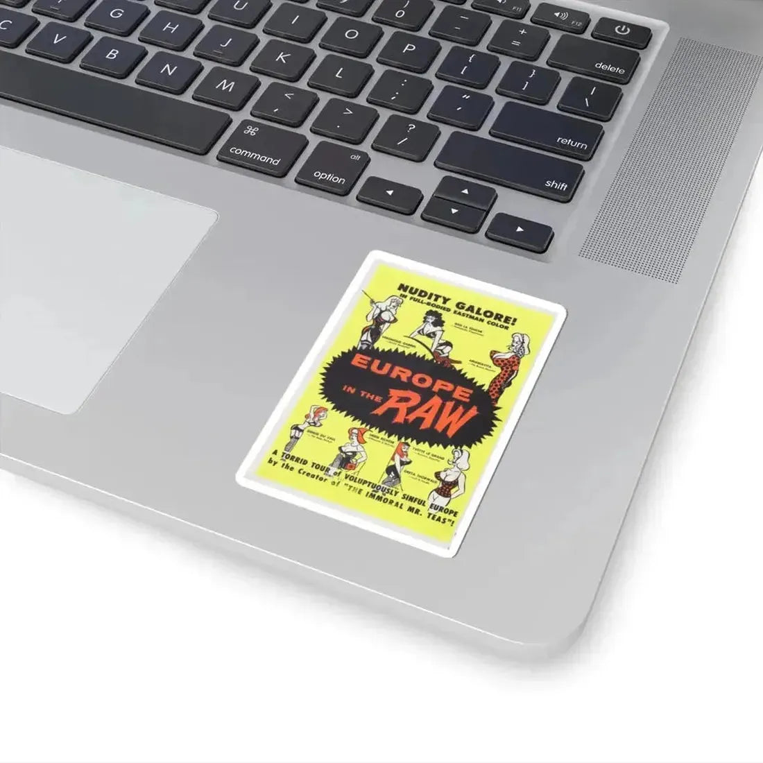 EUROPE IN THE RAW 1963 Movie Poster - STICKER Vinyl Kiss-Cut Decal - The Sticker Space