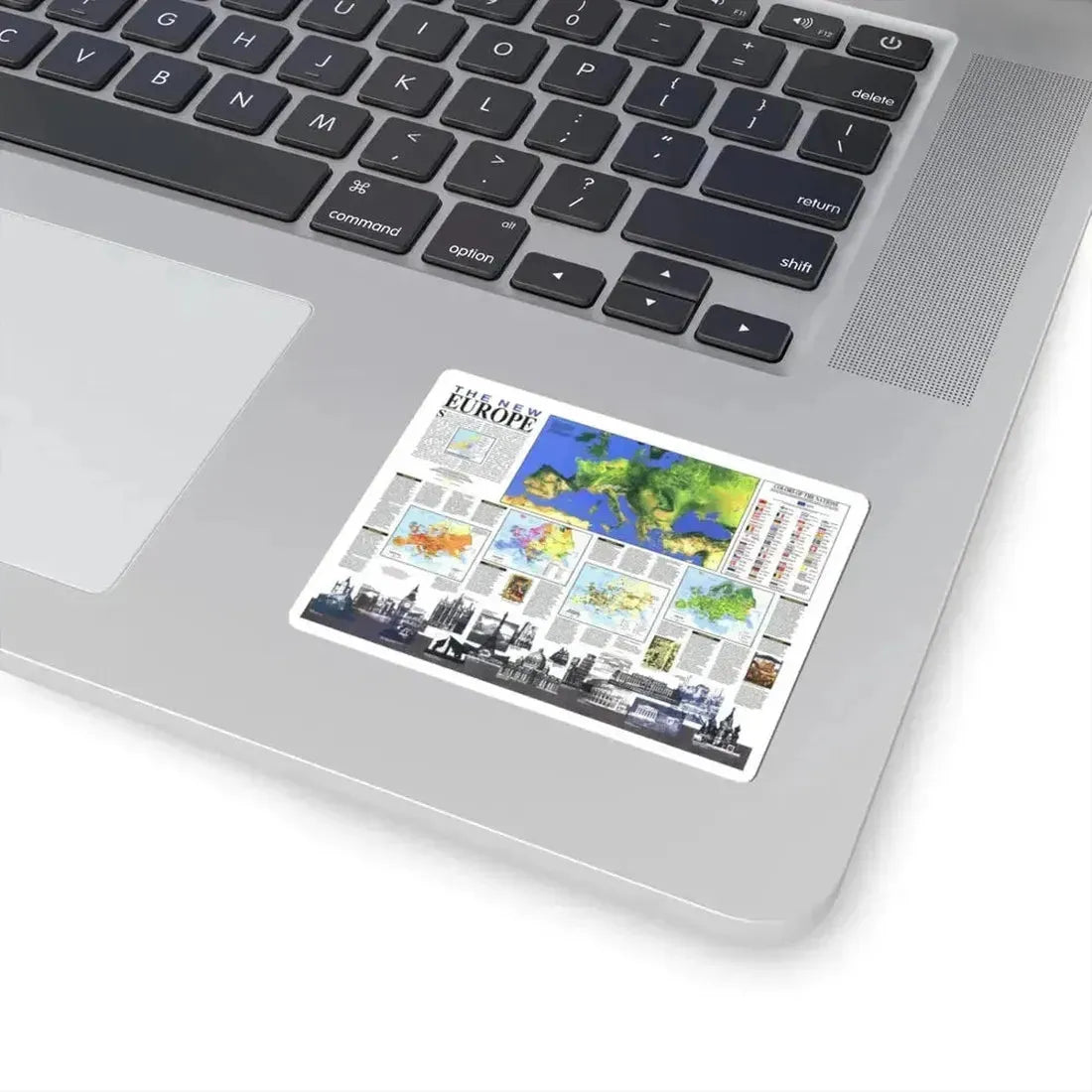 Europe, The New (1992) (Map) STICKER Vinyl Kiss-Cut Decal - The Sticker Space