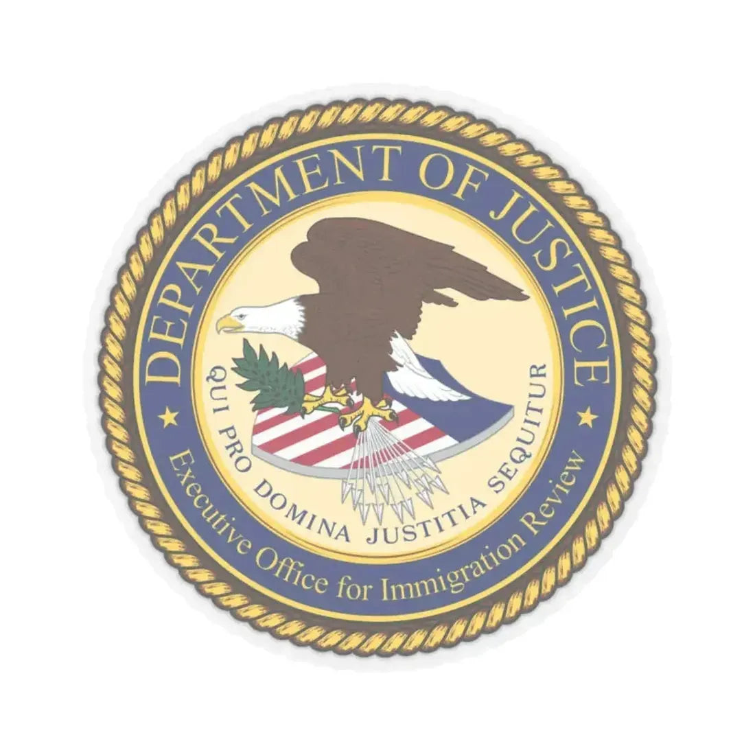 Executive Office for Immigration Review - STICKER Vinyl Kiss-Cut Decal - The Sticker Space