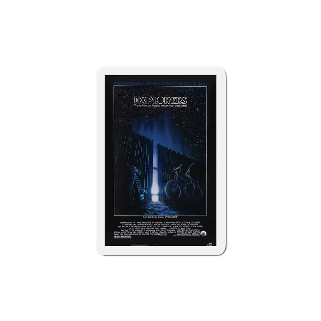 Explorers 1985 Movie Poster Refrigerator Magnet - The Sticker Space