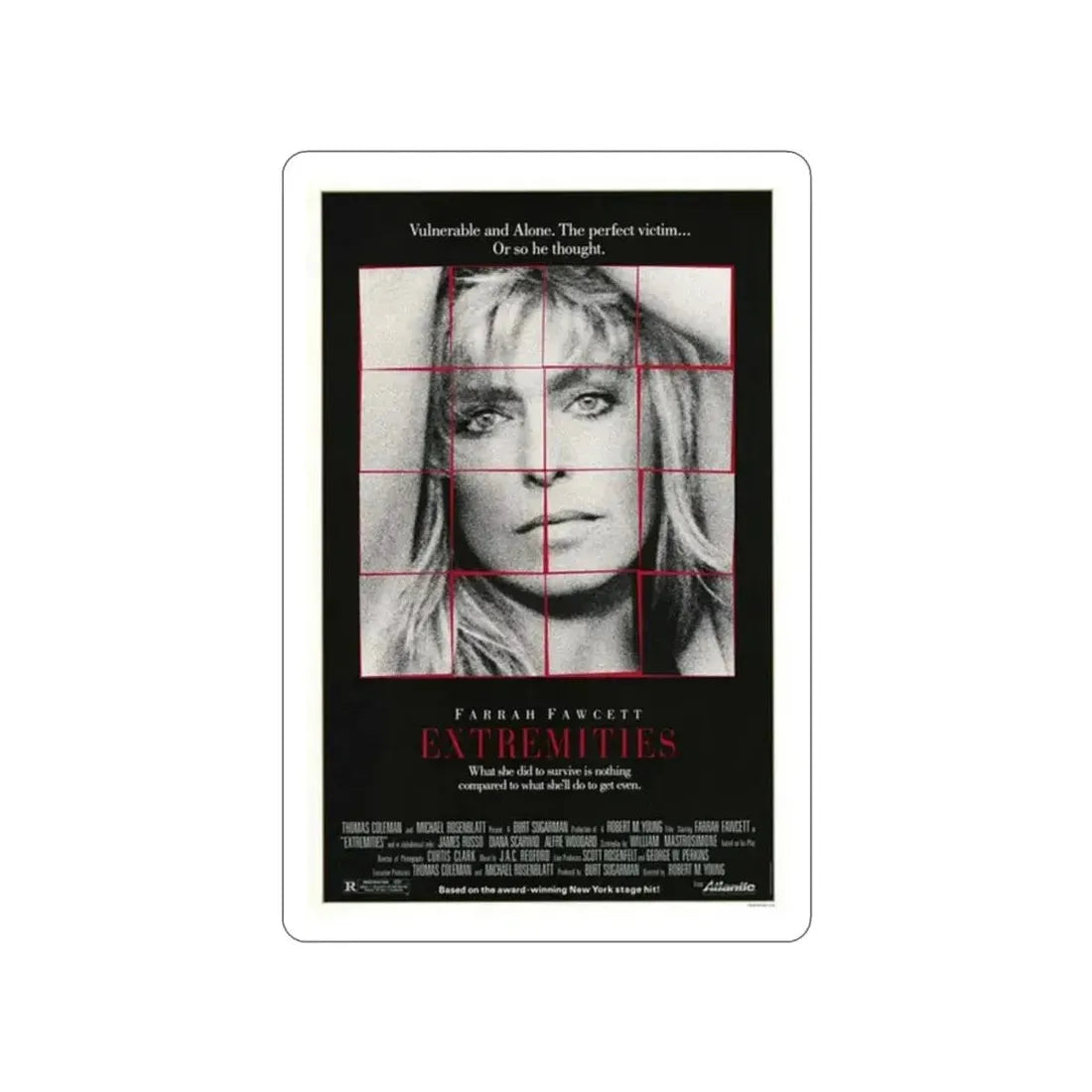 EXTREMITIES 1966 Movie Poster STICKER Vinyl Die-Cut Decal - The Sticker Space