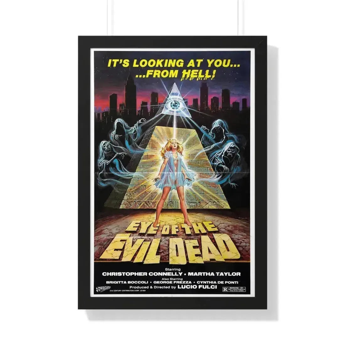 EYE OF THE EVIL DEAD (MANHATTAN BABY) 1982 - Framed Movie Poster - The Sticker Space