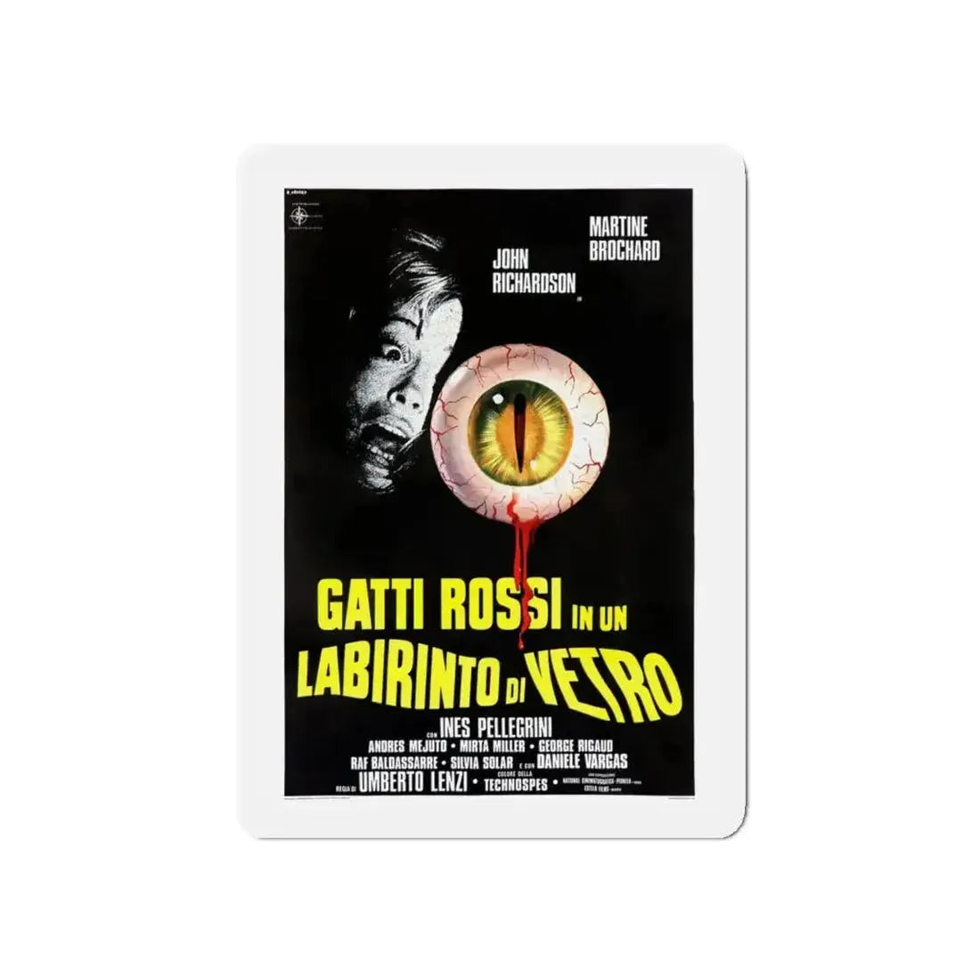 EYEBALL (ITALIAN) 1975 Movie Poster - Refrigerator Magnet - The Sticker Space