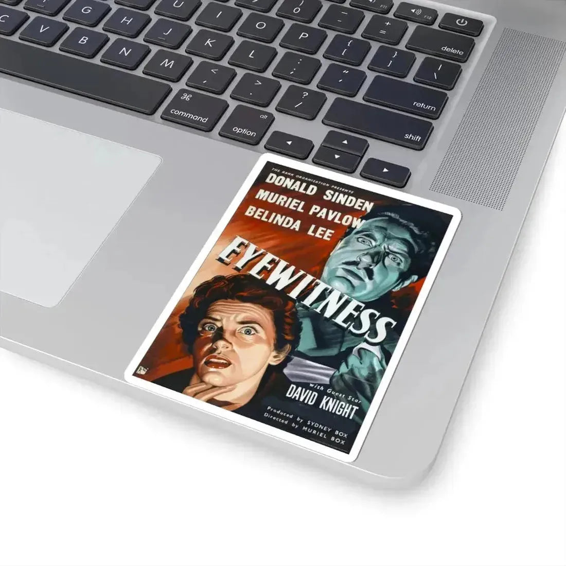 Eyewitness 1956 Movie Poster - STICKER Vinyl Kiss-Cut Decal - The Sticker Space