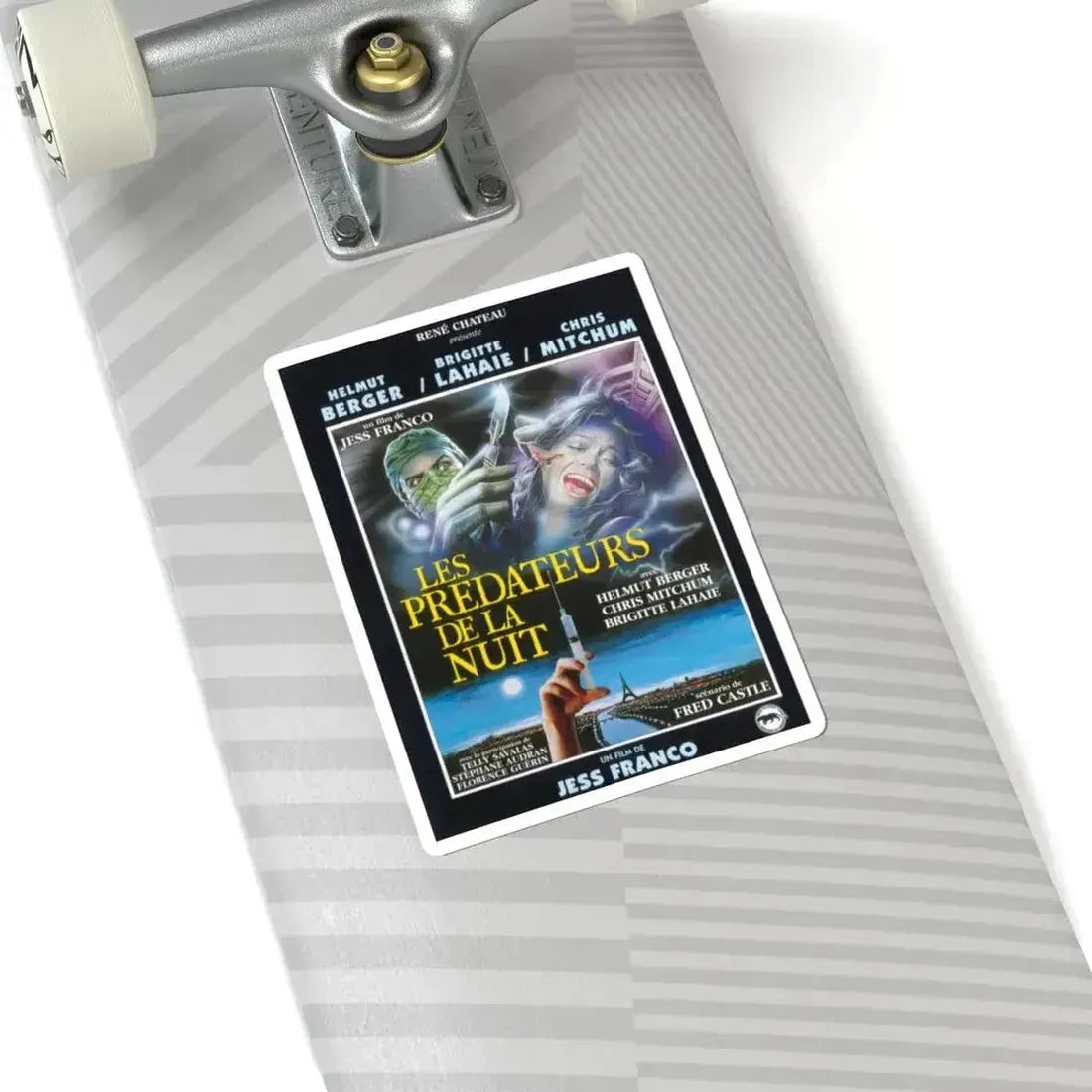 FACELESS (FRENCH) 1988 Movie Poster - STICKER Vinyl Kiss-Cut Decal - The Sticker Space