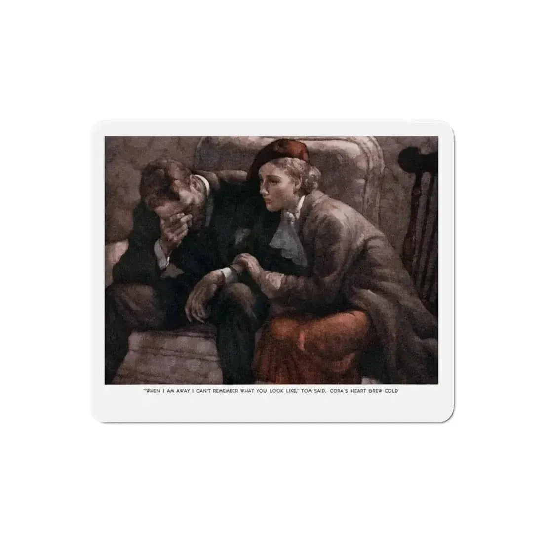 False Spring (Pt. 3), Ladies' Home Journal, June 1936 (Magazine Illustration) Refrigerator Magnet - The Sticker Space