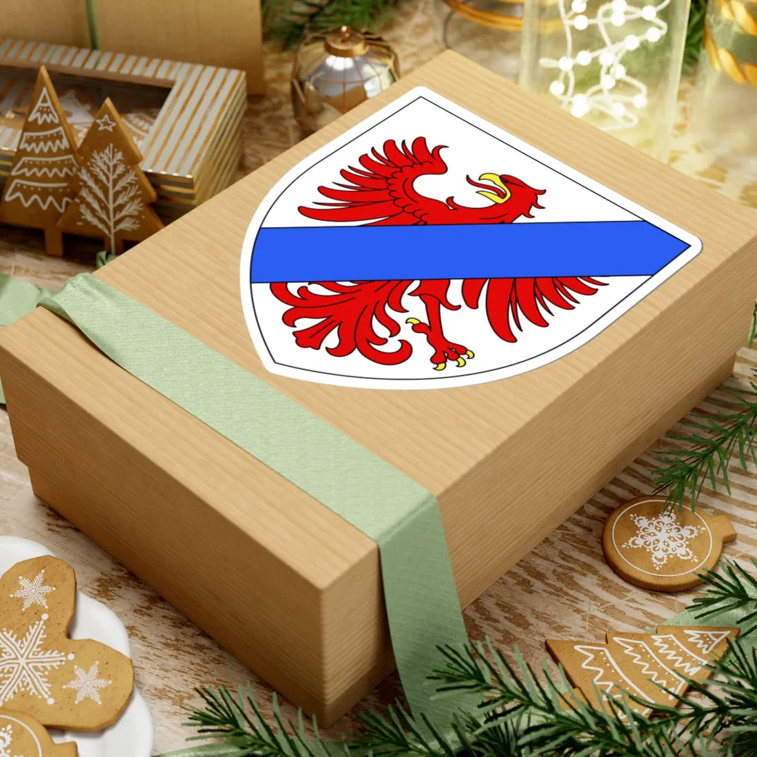 Famille dAbancourt de Maucomble (France) (Coat of Arms) STICKER Vinyl Kiss-Cut Decal - The Sticker Space