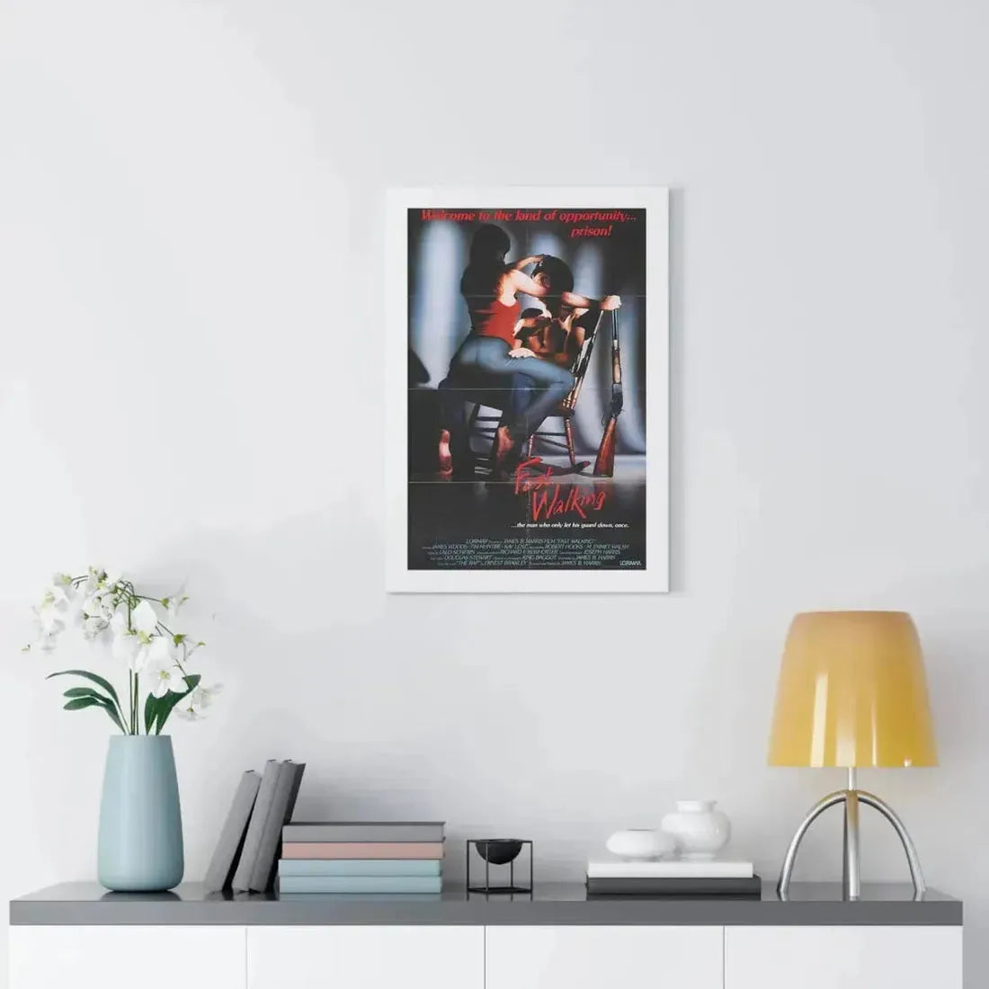 FAST WALKING 1982 - Framed Movie Poster - The Sticker Space