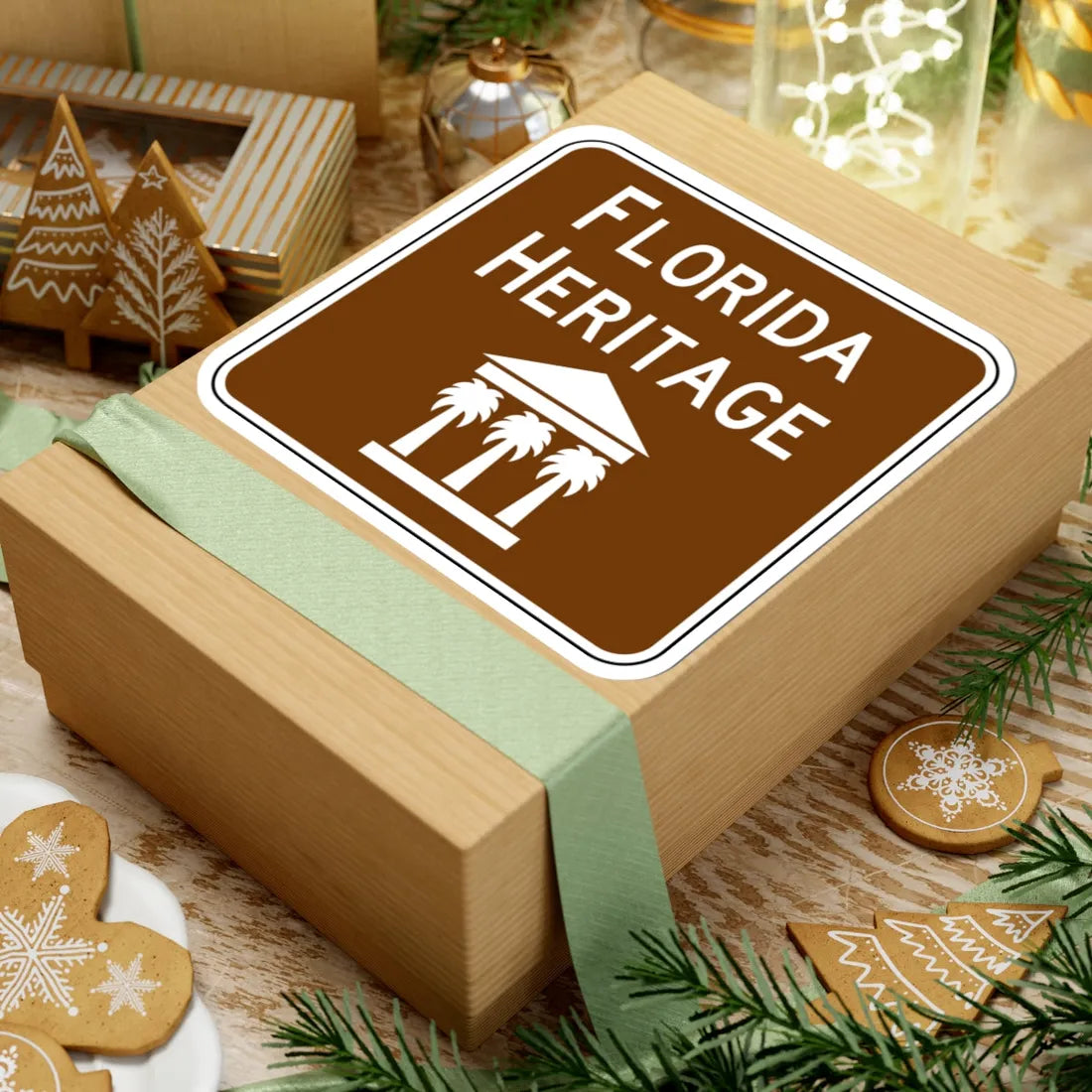 FDOT Road sign - Florida Heritage (Florida) (Road Sign) STICKER Vinyl Kiss-Cut Decal - The Sticker Space