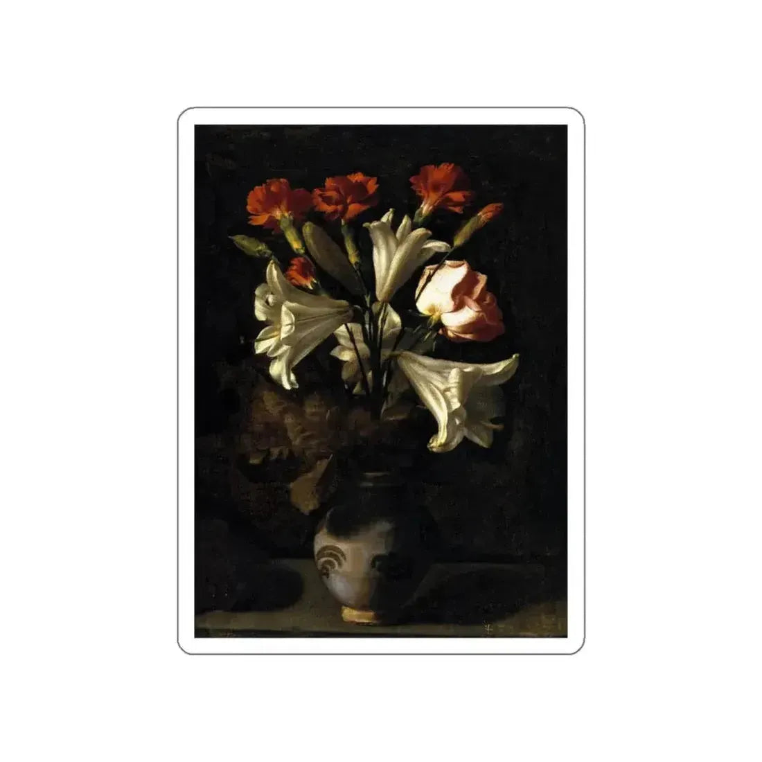 FERNANDEZ, Juan - Vase of Flowers (Artwork) STICKER Vinyl Die-Cut Decal - The Sticker Space