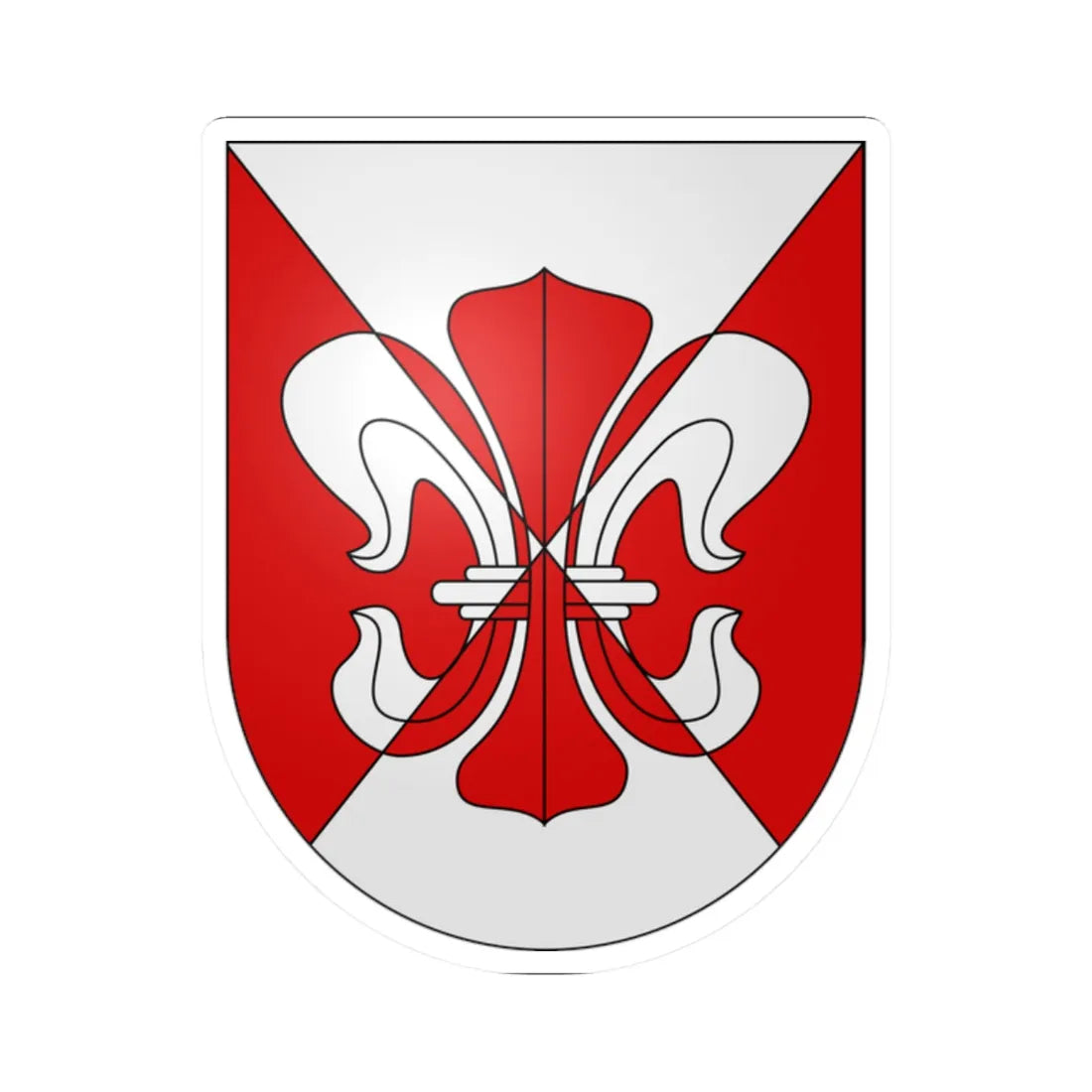 Ferpicloz-coat of arms (Switzerland) (Coat of Arms) STICKER Vinyl Kiss-Cut Decal - The Sticker Space