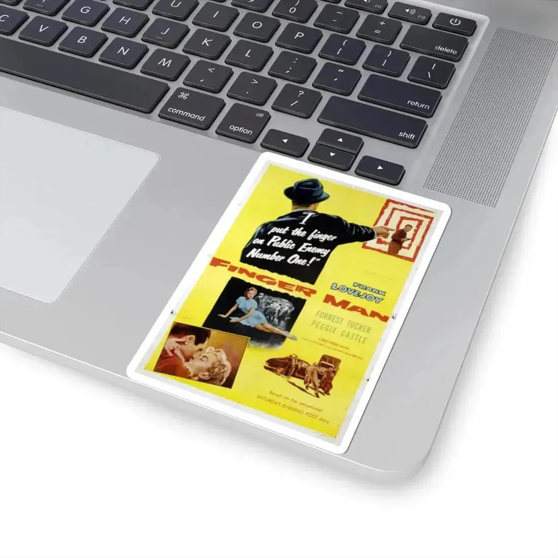 Finger Man 1955 Movie Poster - STICKER Vinyl Kiss-Cut Decal - The Sticker Space