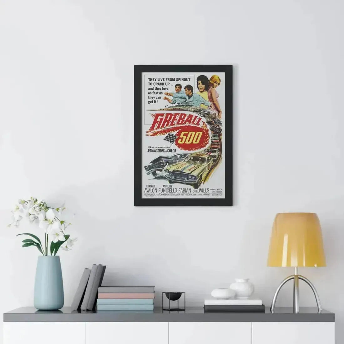FIREBALL 500 1966 - Framed Movie Poster - The Sticker Space