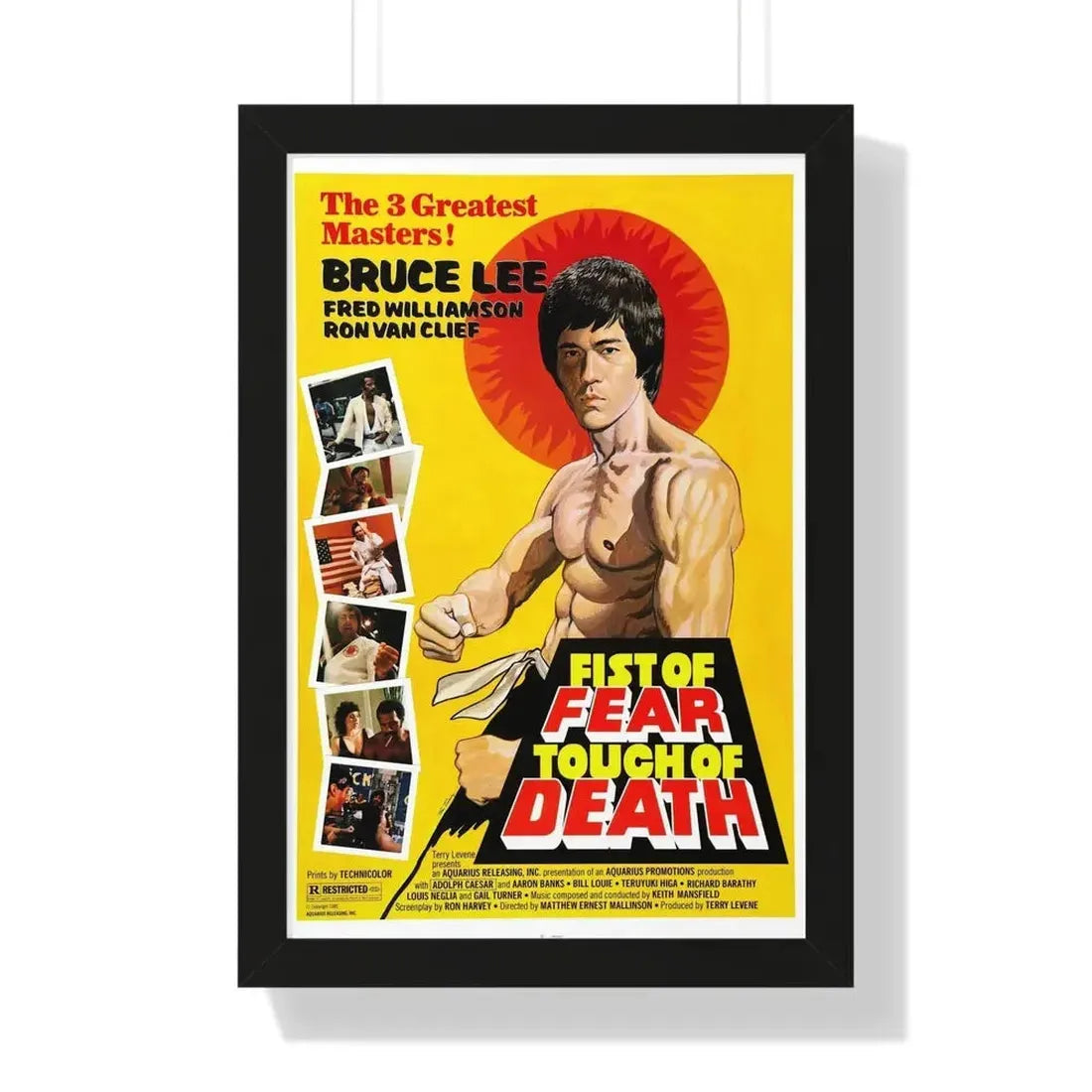 FIST OF FEAR TOUCH OF DEATH 1980 - Framed Movie Poster - The Sticker Space