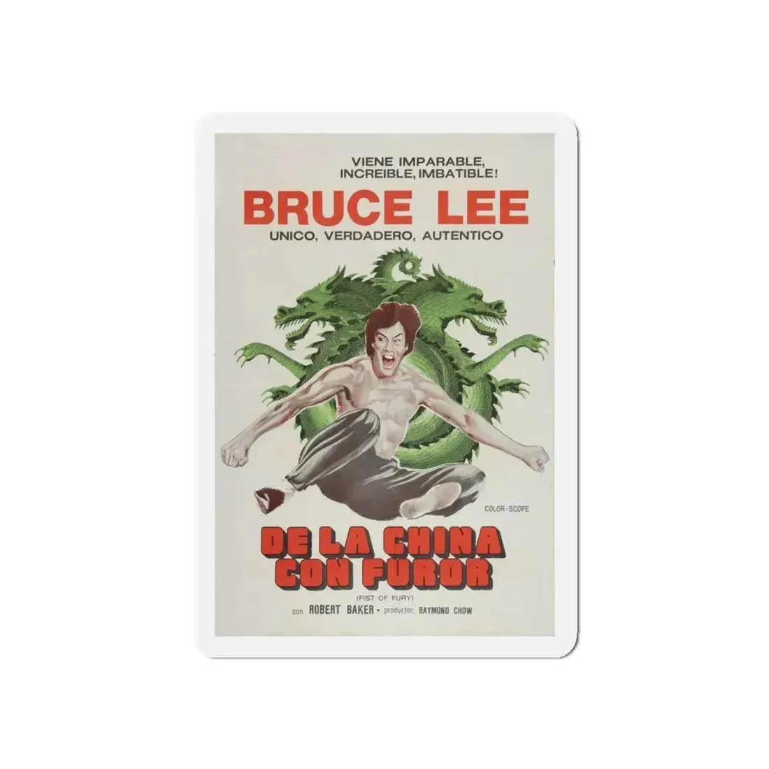 FIST OF FURY (2) 1972 Movie Poster - Refrigerator Magnet - The Sticker Space