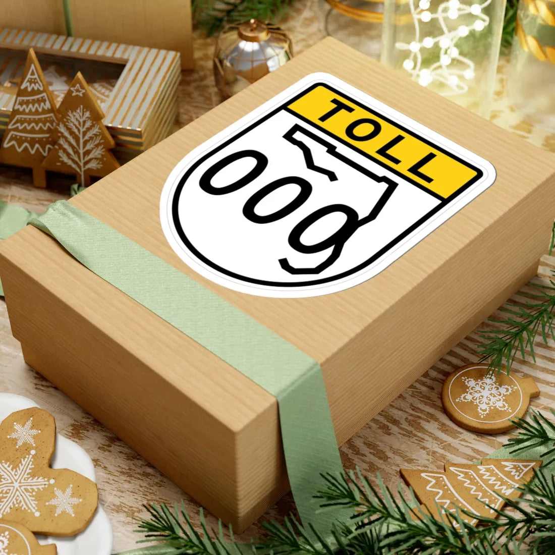 FL Route Shield Template Toll (Florida) (Road Sign) STICKER Vinyl Kiss-Cut Decal - The Sticker Space