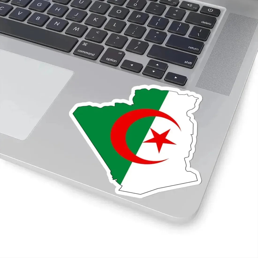 Flag and map of Algeria (Algeria) STICKER Vinyl Kiss-Cut Decal - The Sticker Space
