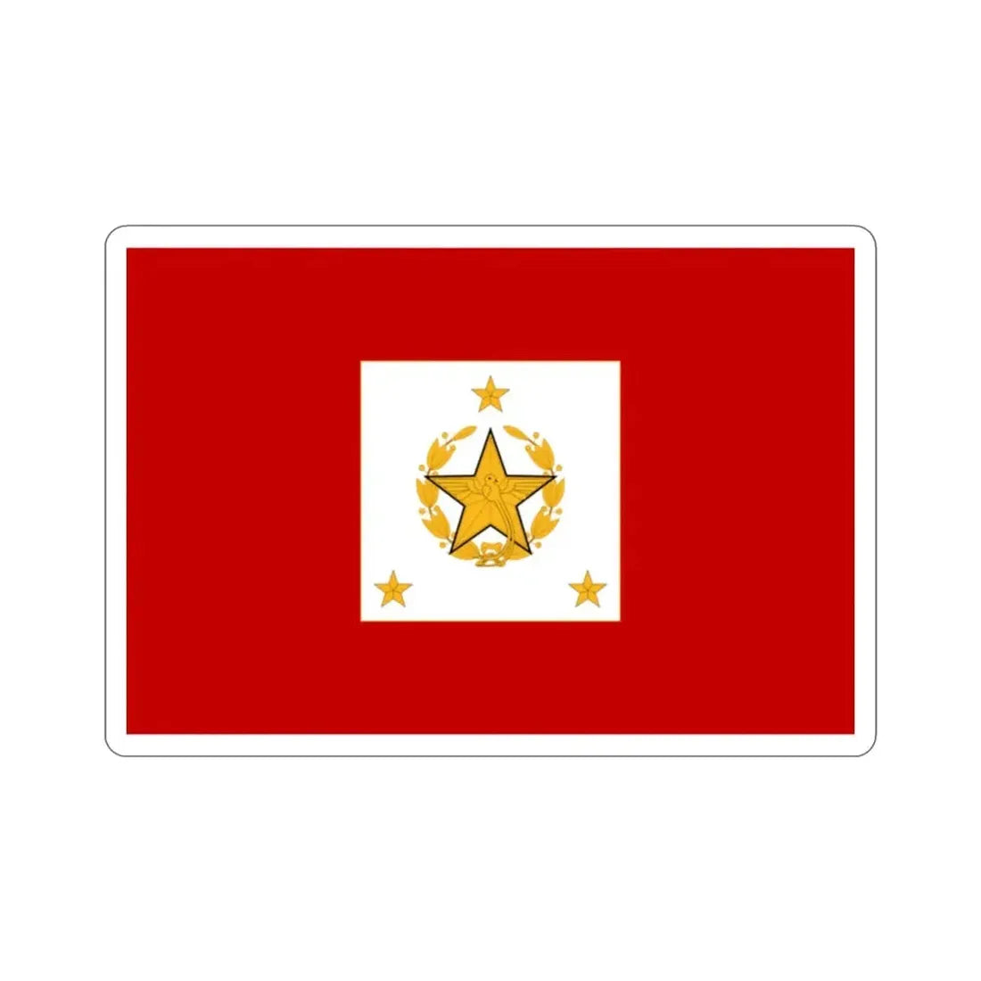 Flag for the Chief of the General Staff (Guatemala) STICKER Vinyl Die-Cut Decal - The Sticker Space