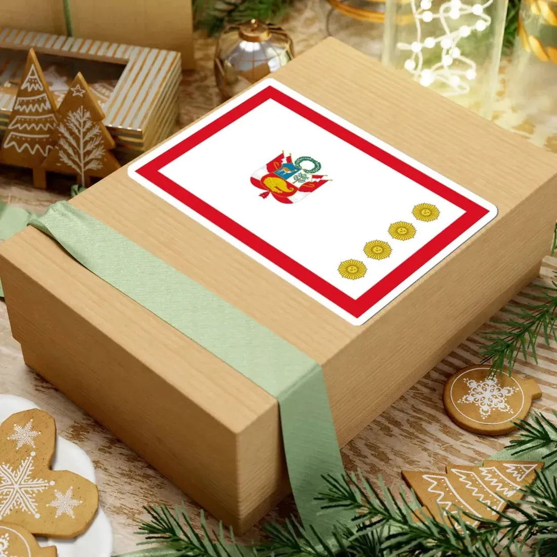 Flag for the Minister of Defense Peru (Peru) STICKER Vinyl Kiss-Cut Decal - The Sticker Space