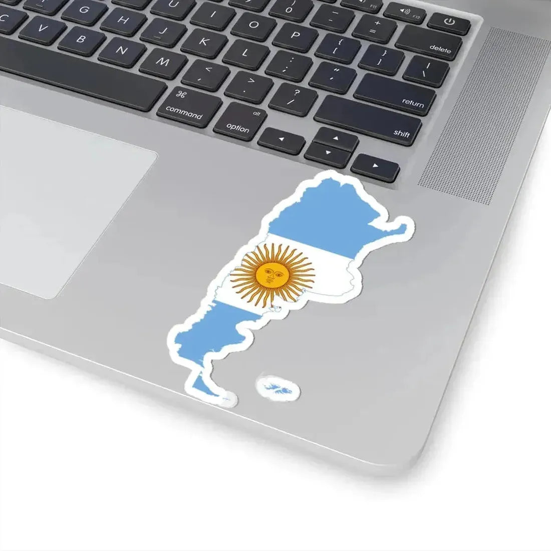 Flag-map of Argentina Falkland Islands (Argentina) STICKER Vinyl Kiss-Cut Decal - The Sticker Space