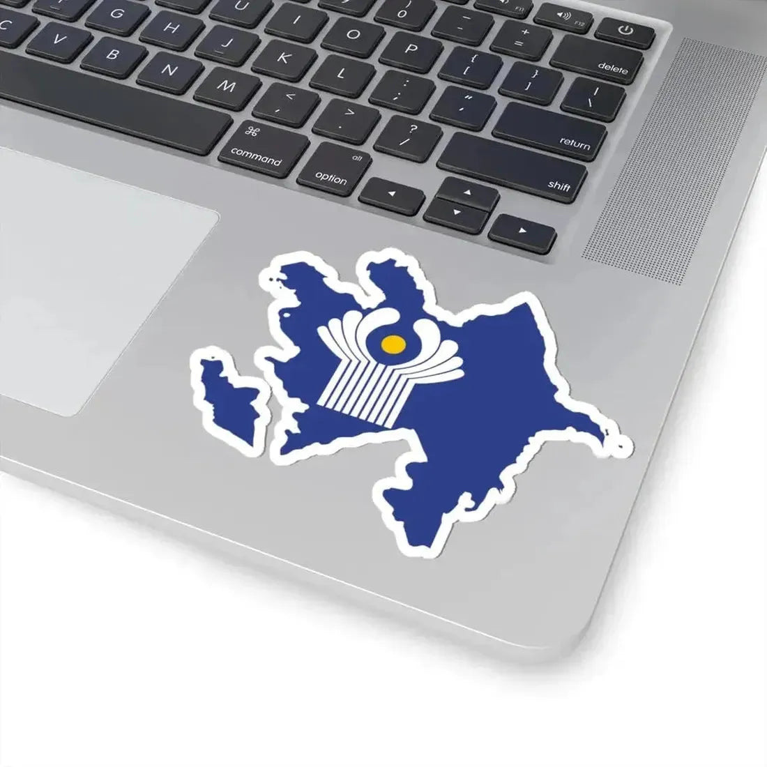 Flag-map of Azerbaijan CIS (Azerbaijan) STICKER Vinyl Kiss-Cut Decal - The Sticker Space